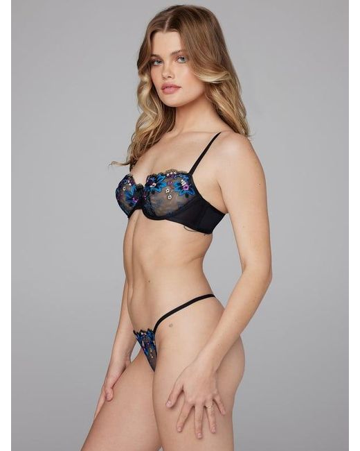 Savage X Blue Wallflower Unlined Balconette Bra