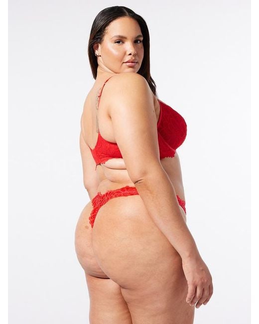 Savage X Red Savage Not Sorry Unlined Lace Balconette Bra