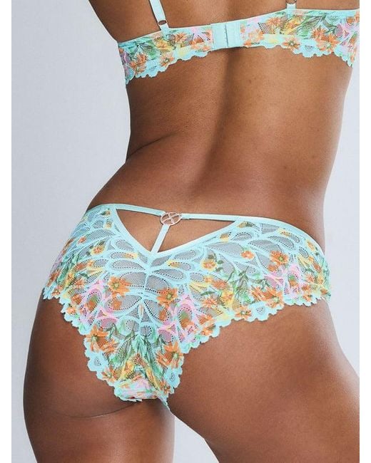 Savage X Blue Savage Not Sorry Lace Cheeky Knickers