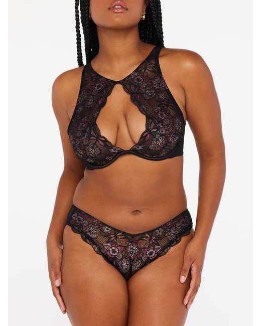 Savage X Black Nymph Nouveau Lace Cheeky Knickers