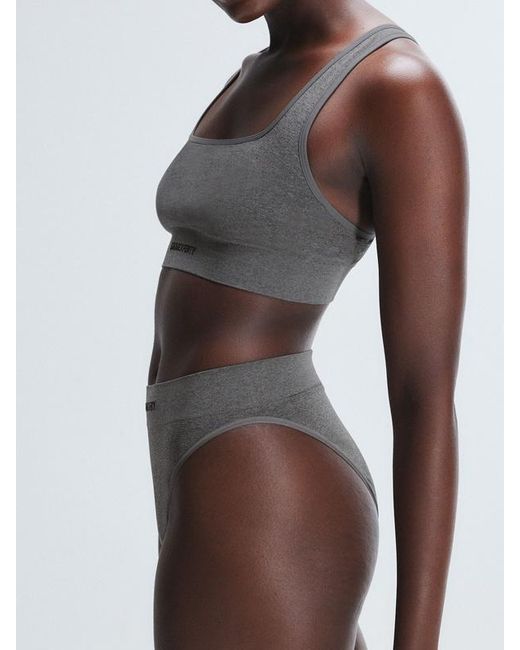 Savage X Gray Seamless Scoop-neck Bralette