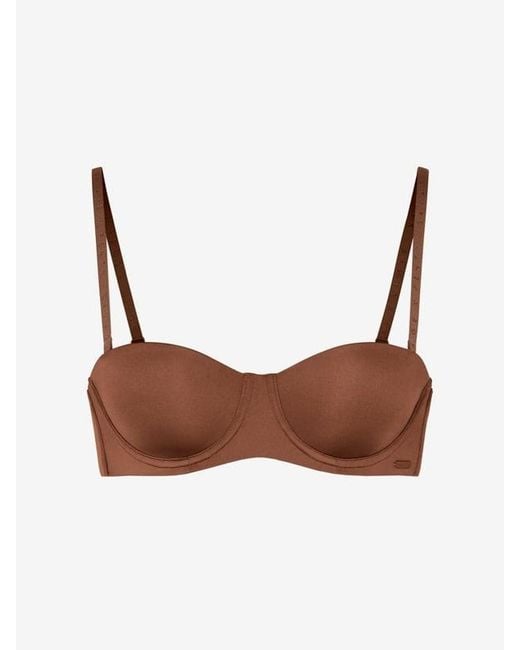 Savage X Brown New Microfiber Strapless Bra