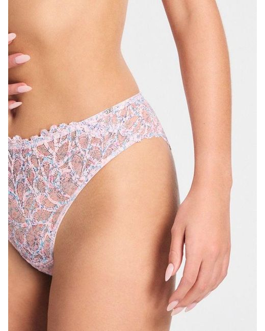 Savage X Purple Savage Not Sorry Printed Lace Cheeky Panty
