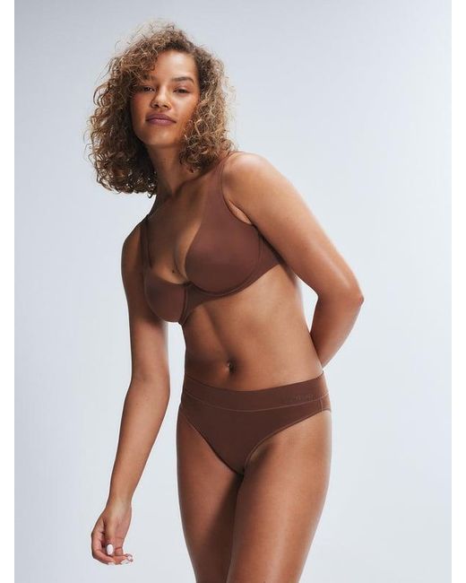 Savage X Brown Soft N' Savage Unlined Demi Bra