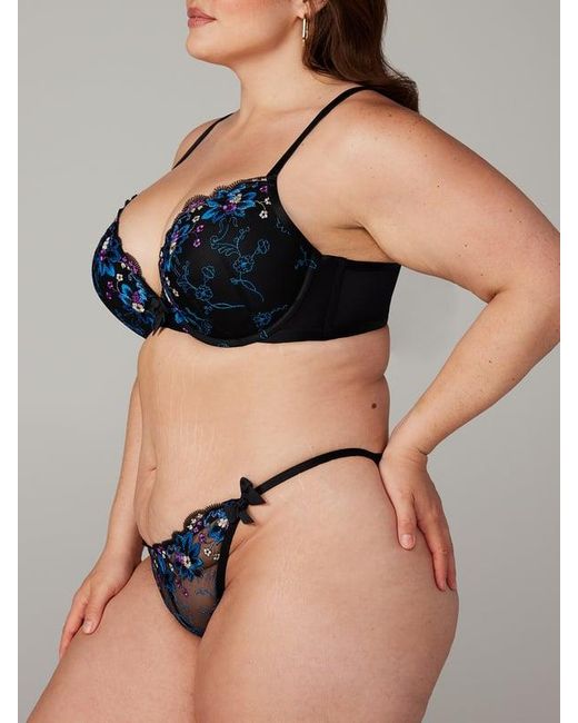 Savage X Black Wallflower String Bikini Knickers