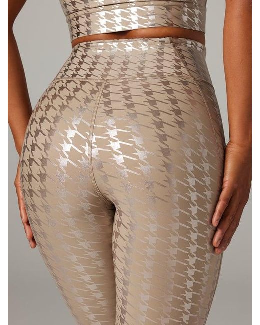 Savage X Gray Sky-hi Houndstooth Super High-waist Pocket Leggings