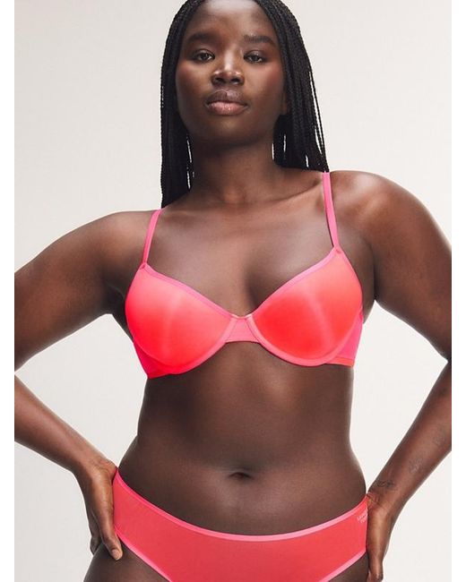 Savage X Pink Sheer X Demi Spacer Bra