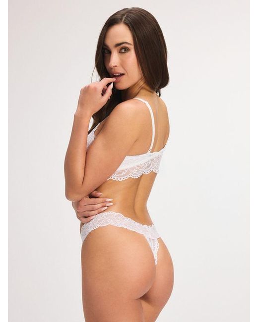 Savage X White Soft N' Savage Lace Bralette