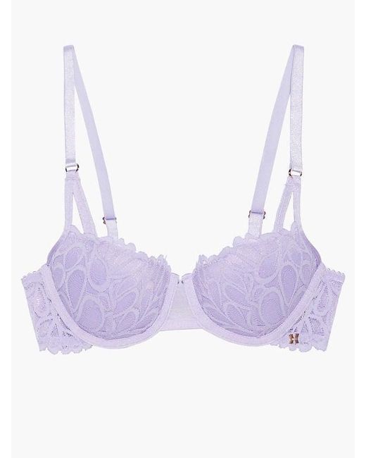 Savage X Purple Savage Not Sorry Lightly Lined Lace Balconette Bra