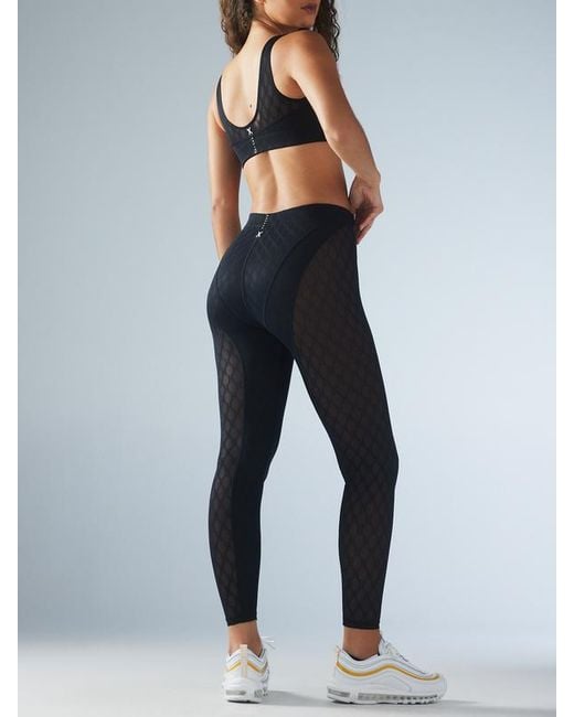 Savage X Blue Peak Performance High-waist X Mesh Leggings