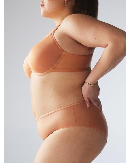 Savage X Brown Sheer X Cheeky Knickers