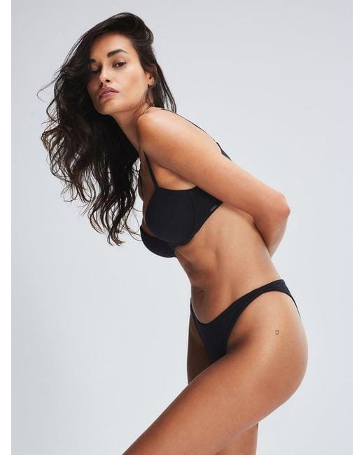 Savage X Black Cotton Essentials Demi T-shirt Bra