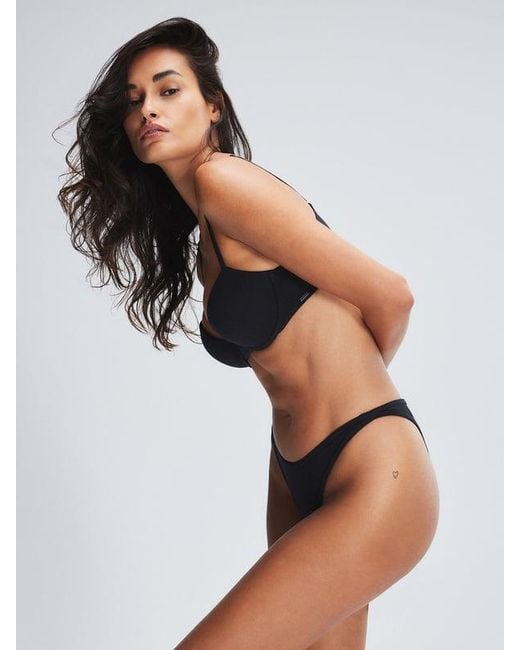 Savage X Black Cotton Essentials Demi T-shirt Bra