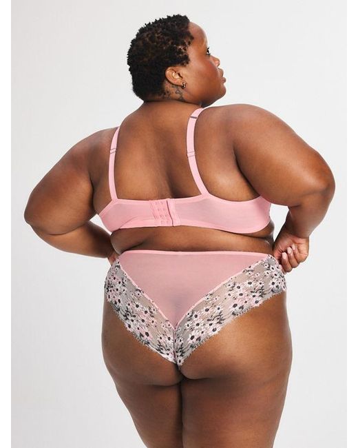 Savage X Pink Daisy Darling Lace Unlined Balconette Bra