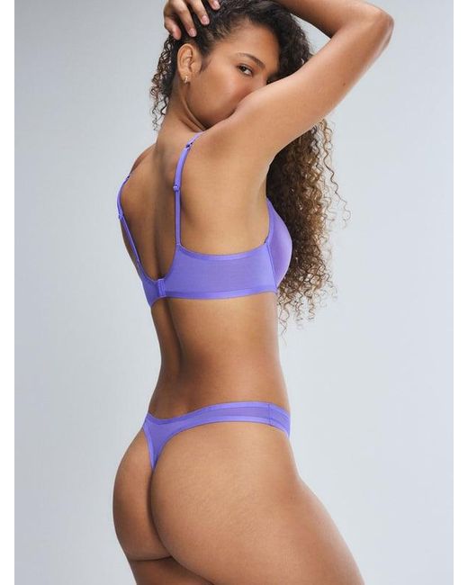 Savage X Blue Sheer X Demi Spacer Bra