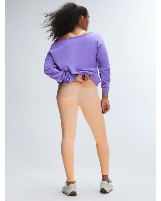 Savage X Purple Seamless Rib Sport High-waist Legging