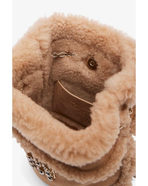 Roger Vivier Multicolor Tres Vivier Shearling Back Pack