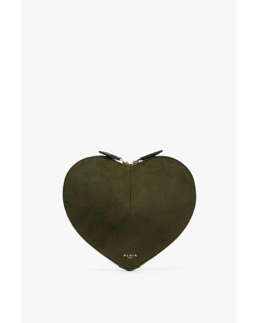 Alaïa Green "Le Cœur" Crossbody Bag