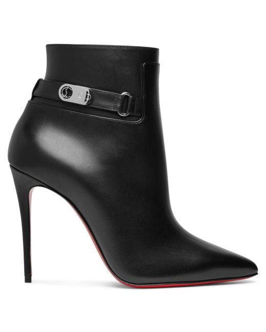 Christian Louboutin Lock So Kate 100 Black Leather | Lyst UK