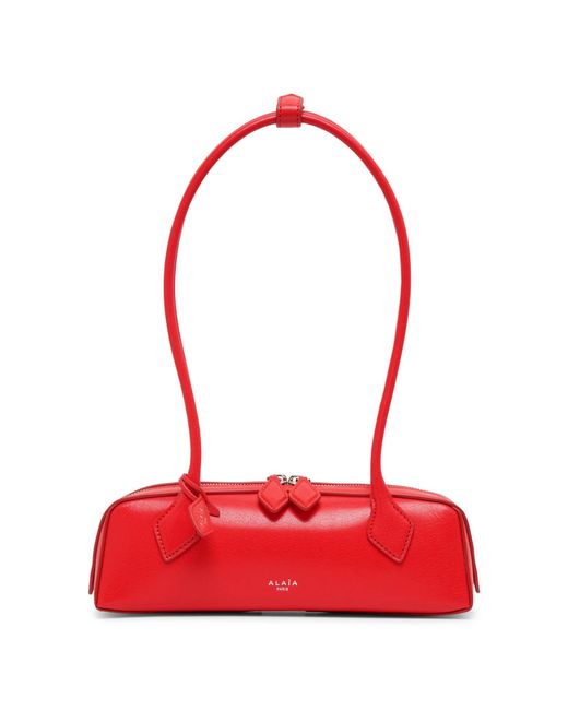 Alaïa Le Teckel Small Red Leather Bag