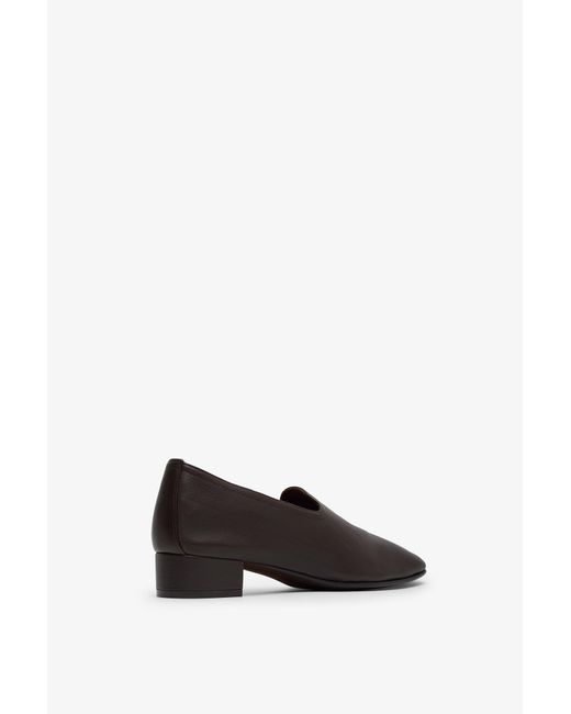 Herbert Levine Black 30 Soft Leather Dark Brown Loafers