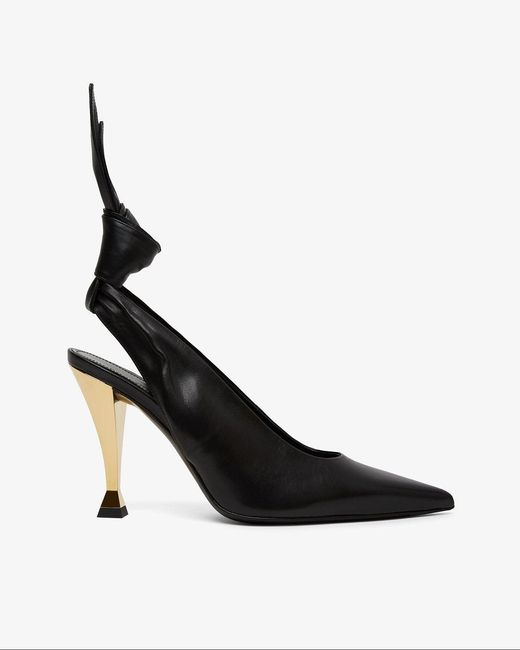 Givenchy Black Beauw Leather Slingback Pump