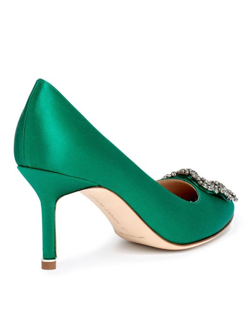 manolo blahnik emerald green