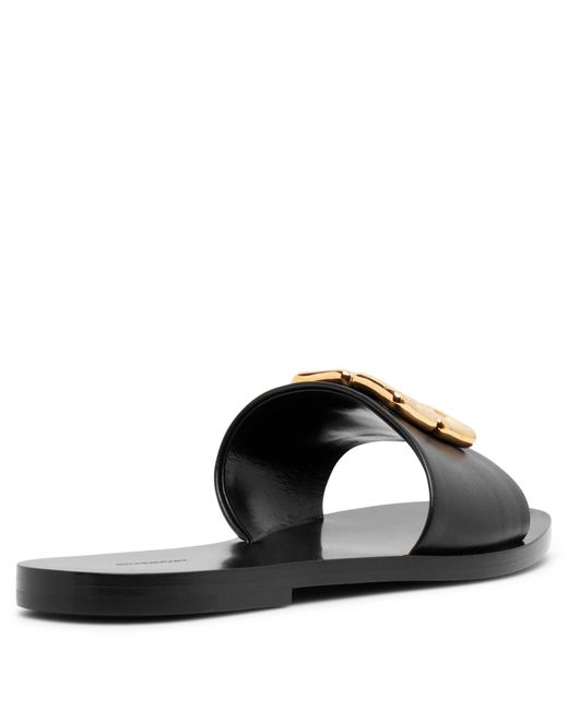 Givenchy 4g Black Flat Slides