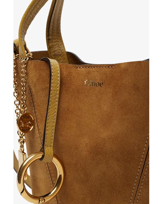 Chloé Brown Chloe Spinn Small Khaki Bag