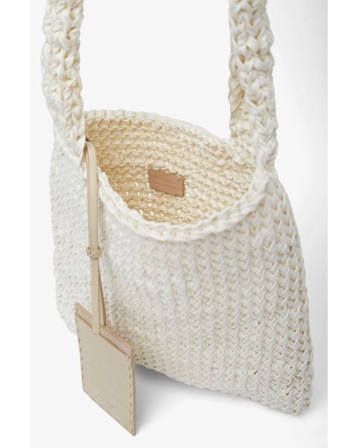 The Row White Didion Ivory Shoulder Bag