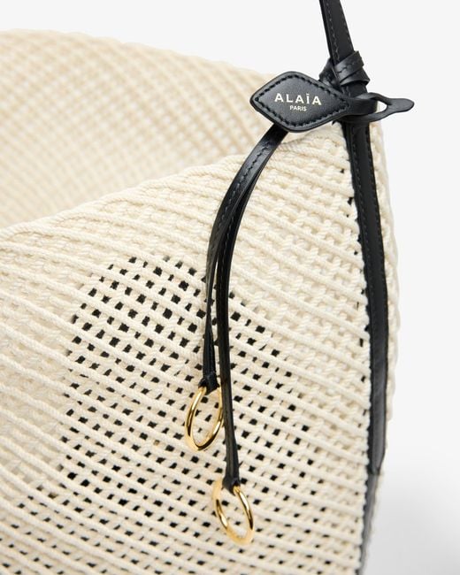 Alaïa White Large Beige Bucket Bag