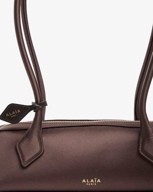Alaïa Le Teckel Small Brown Satin Bag
