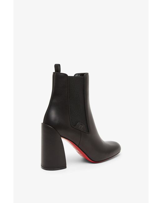 Christian Louboutin Turelastic 85 Black Leather Boots