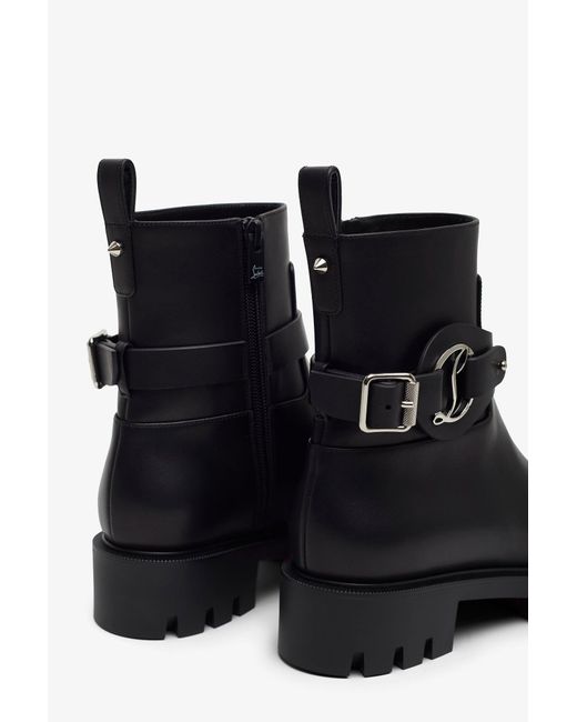 Christian Louboutin Dianouchette Black Leather Boots