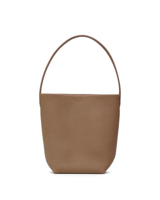 The Row Brown Small N/s Park Taupe Matte Grain Tote Bag