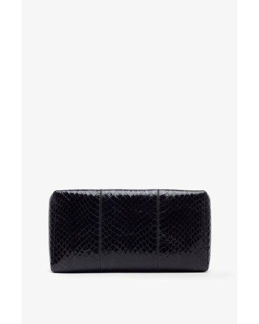 The Row Squared Compact Black Leather Clutch
