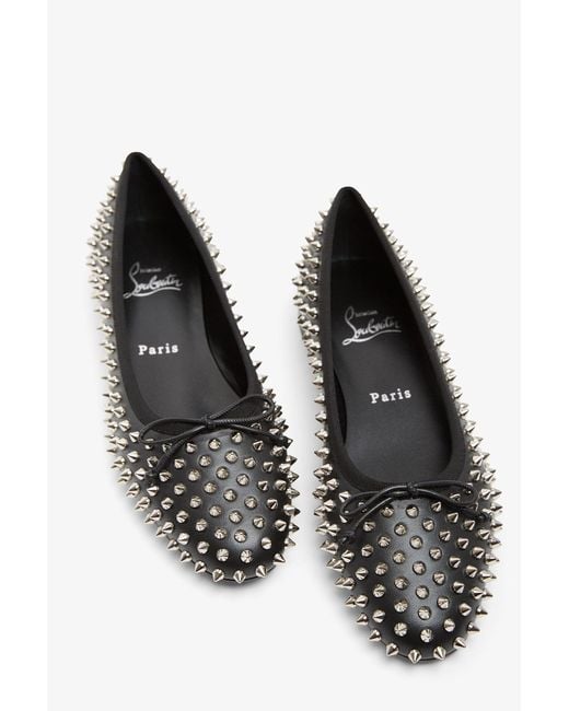 Christian Louboutin|Sweetie Jane Spikes レザーバレリーナ Christian Louboutin Sweetie Jane Spiked Leather Ballerinas