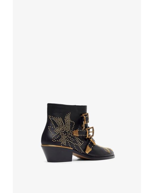Chloé White Susan Black Boots
