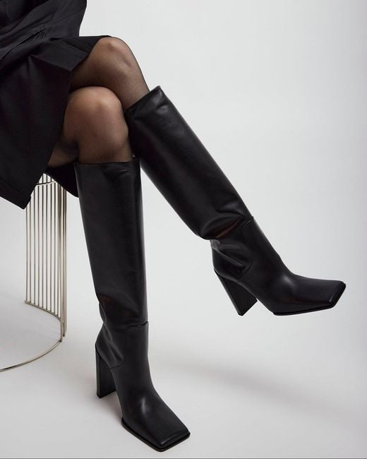 Alaïa Square 90 Black High Boots