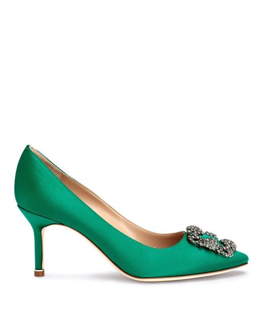emerald manolo blahnik