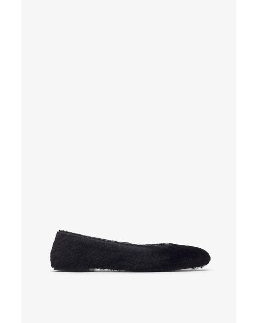 The Row White Square Black Ballet Flats
