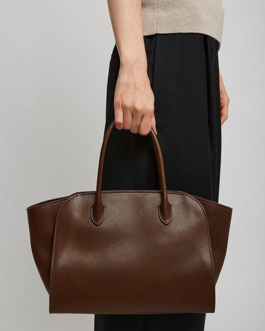 The Row Marlo 12 Dark Brown Tote Bag