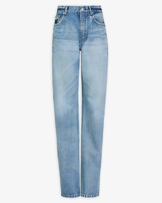 Alaïa Blue Straight Denim Pants