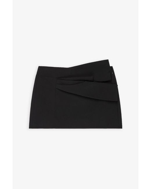 Givenchy Bow Black Mini Skirt