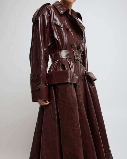 Chloé Brown Double-breasted Riding Coat