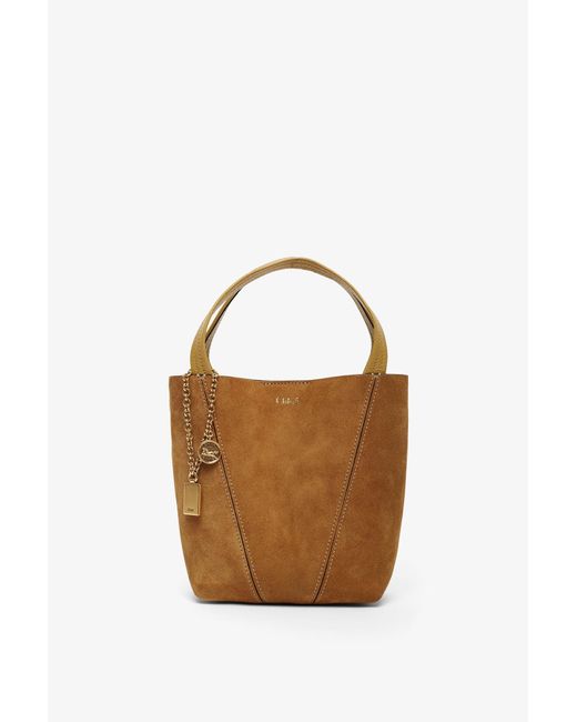 Chloé Brown Chloe Spinn Small Khaki Bag