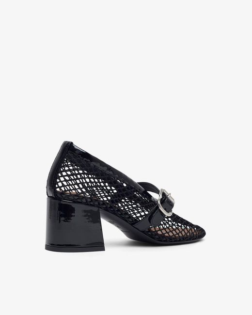 Alaïa Patent Black Mesh 55 Pumps