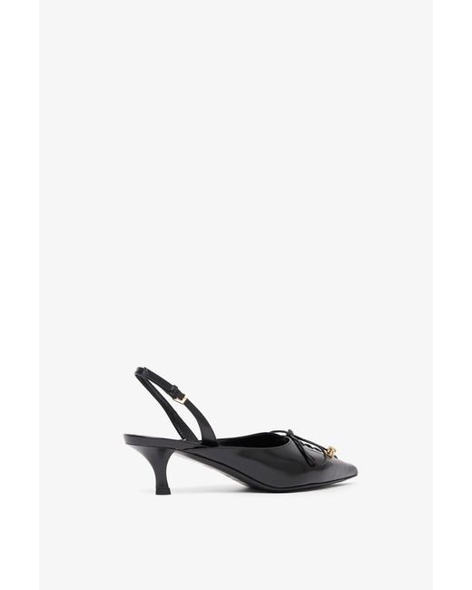 Givenchy White Leather Slingblacks