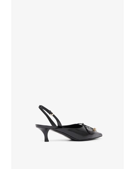 Givenchy White Leather Slingblacks