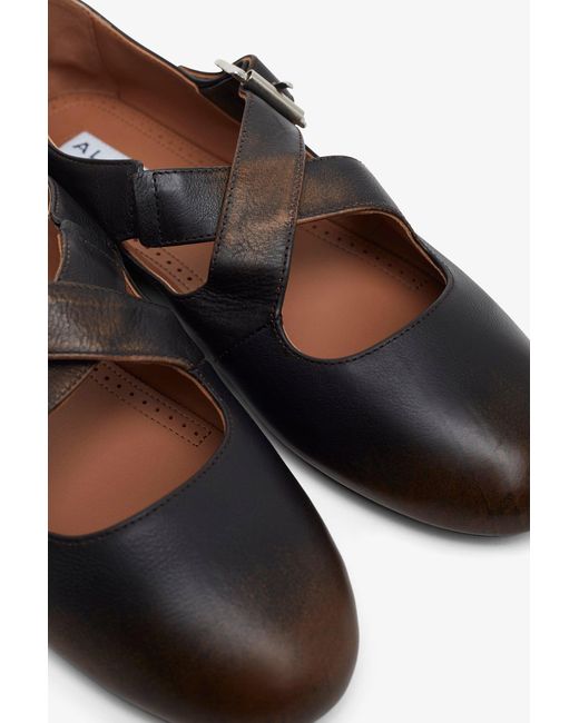 Alaïa White Criss Cross Ballet Flats